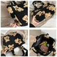 thumbnail image 2 of Women Lamb Fabric Shoulder Tote Bag Bear Handbag Winter Soft Casual Shoulder Messenger Bag Fluffy Female Handbag, 2 of 7