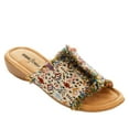 thumbnail image 3 of Minnetonka Violet Frayed Fabric Slide Sandal, 3 of 9