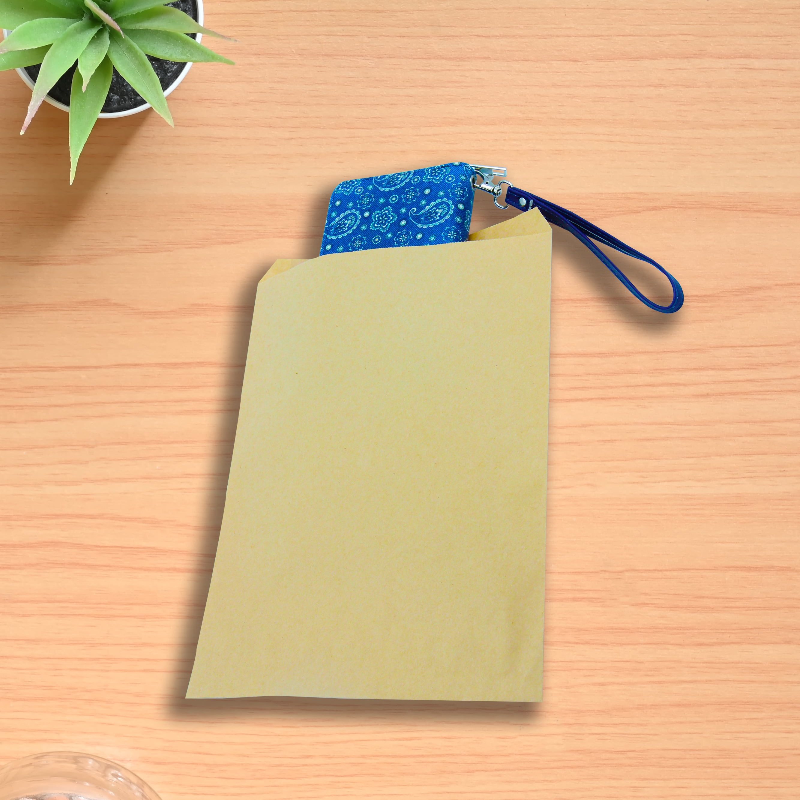 Medium Natural Kraft Paper Merchandise Bags - 8½”W x 11”H  - Case of 1000