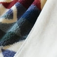 thumbnail image 6 of UKELER Boho Sherpa Fleece Blanket 80'' × 90'', Ultra Soft Aztec Queen Blanket for All Season, Cozy, Plush, Bohemian Throw Blanket for Bed/Couch/Sofa/Office/Camping, 6 of 7
