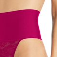 thumbnail image 2 of Maidenform Womens Shaping Thong with Cool Comfort, M, Fresh Berry Lace, 2 of 5