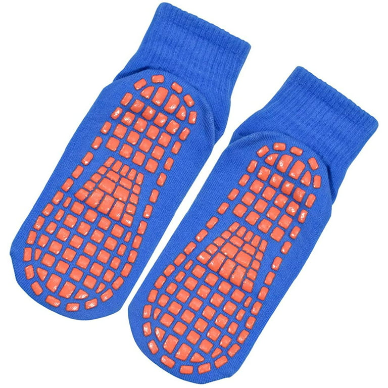 2Paar Anti-Rutsch-Socken Yoga Socken Rutschsocken Stopppersocken ABS Socken  für Erwachsene Männer Herren Antirutsch Sportsocken Baumwolle für Sport  Yoga Pilates Gymnastik Trampolin 