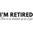 thumbnail image 3 of CafePress - Retired This Is Dressed Up Women's Light Pajamas - Women's Short Sleeve Print T-Shirt and Pants Light Cotton Pajama Set, 3 of 7