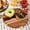 1piece red resin, variant on Acrylic Wood Resin Round Cutting Board Food Safe Kitchen Tray Suitable For Steak Snacks Fruits Ideal For Home And Restaurant