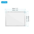 thumbnail image 2 of Uxcell 12.8" x 17.72" Magnetic Display Frame A3 Adhesive Magnetic Sign Holder Silver 5 Pack, 2 of 5
