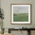 thumbnail image 3 of PixonSign Framed Canvas Wall Art Vintage Pastoral Countryside Farmers in Field Print Nature Landscape Fine Art Farmhouse/Country Minimal Artwork for Living Room, Bedroom, Office - 16"x16" Natural, 3 of 5
