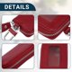thumbnail image 5 of Funda Universal para llave de vehículo de coche de piel de vaca con cremallera multifuncional duradera | Funda para llave de coche, soporte para dinero de bolsillo para llave remota automática, color rojo, 1 Uds. Unique Bargains accesorios de alarma para vehiculos, 5 of 7