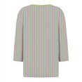 thumbnail image 5 of GYUJNB 3/4 Length Sleeve Womens Tops Button Down Summer Henley Neck T Shirts Plus Size Blouses, 5 of 5