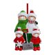 thumbnail image 1 of Adornos para árboles de Navidad que cuelgan la decoración del anillo de cinta de resina colgante para el hogar, 4 personas Noticed HA001055-02, 1 of 6