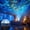 Water Ripples, variant on Aurora LED Mood Projection Lamp, RGB Remote Galactic Star Projector for Bedroom, Ceiling, Home Theater, Gifts, Wedding & Party Decoration