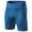 Blue, variant on OSOLU Solid Color Men's Stretch Compression Pants For Running Outdoor Training Knee Length Tight Shorts Trousers Daily Relaxed Fit Breathable Bottoms