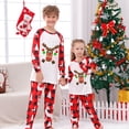 thumbnail image 3 of Baikeli Christmas Pajamas pour la Famille Ensemble de Pyjamas Assortis Amusants avec Graphique d'Orignal et de Cerf Doux à Carreaux Rouges et Noirs à Manches Longues, 3 of 5
