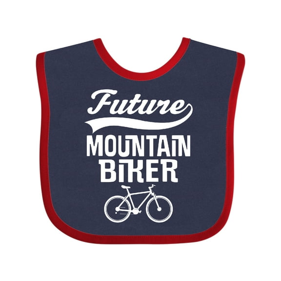 Inktastic Future Mountain Biker Boys or Girls Baby Bib