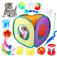 thumbnail image 1 of Juguetes para gatos 15 piezas Juego de juguetes para gatitos Juguetes interactivos para gatos para Abody Juguetes para gatos, 1 of 7