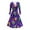 05Multicolor, variant on Hueook Fall Dresses for Women 2025 Winter Dresses Ladies' Printed Style Long Sleeved V-neck Dress Multicolor L