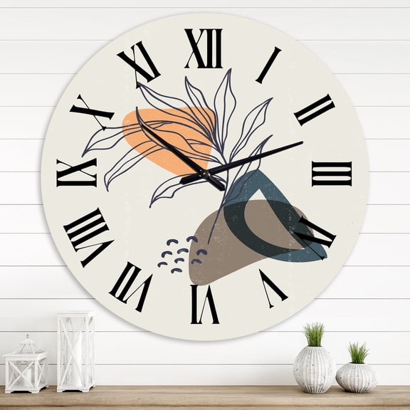 Designart 1 in Modern,Contemporary Wall Clock