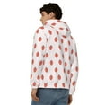 thumbnail image 4 of Wukai Strawberry Print Men's Zip-Up Hoodie,Fleece Full-Zip Hoodie for Men, Hooded Sweatshirt-X-Large, 4 of 5