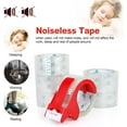 thumbnail image 2 of No Noise Quiet Clear Packing Tape, Heavy Duty Packaging Refill Rolls for Sealing and Shipping, 2.4Mil 1.88Inch 55Yards 6rolls, with Free Dispenser, 2 of 3