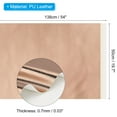 thumbnail image 2 of Uxcell 54x19.7x0.03 Inch PU Leather Book Cloth, Soft Colored Faux PU Leather Sheets, Rose Gold, 2 of 6