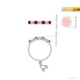 thumbnail image 4 of ANGARA Natural Seven Stone Ruby and Diamond Tennis Bolo Ring in 14K White Gold for Women (Size-2.5mm) | July Birthstone, Birthday, Anniversary, Jewelry Gift for Women | Natural Ruby Ring, 4 of 9