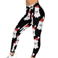 thumbnail image 6 of Uaswgudfs Women Pants Christmas-Themed Forest Adventure Leggings with Motifs & Outdoor Elements Suitable for jogging leggings Black XL, 6 of 9