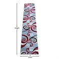 thumbnail image 3 of Flash Furniture Valli Rectangular Contemporary Black, Grey, Red Area Rug, 2' x 11', 3 of 6