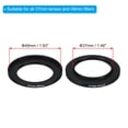 thumbnail image 2 of Uxcell 37mm-49mm Step Up Ring with Cleaning Cloth, 2 Pack Camera Lens Filter Adapter Ring, Black, 2 of 6