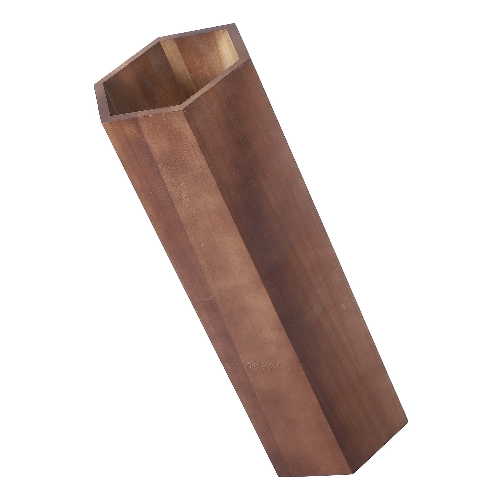 WHAMVOX 1Set Walnut Wood Umbrella Storage Holder with Water Collection for Business Owners
