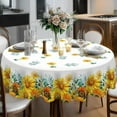 thumbnail image 1 of Sunflower Round Tablecloth 70inch,Tablecloth Waterproof and Wrinkle-Free, Boho Table Covers, Summer Decorations for Home, 1 of 7