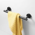 thumbnail image 3 of Barra de toalla de acero inoxidable desmontable 50 cm de plato de montaje en pared Moderno de montaje Moderno Organizador Colgante Estante Accesorios Baño Negro Eigraketly HA011297-02B, 3 of 6