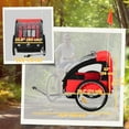 thumbnail image 3 of Aosom Remorque Bicyclette pour Enfant à 2 Places, Rouge, 3 of 10