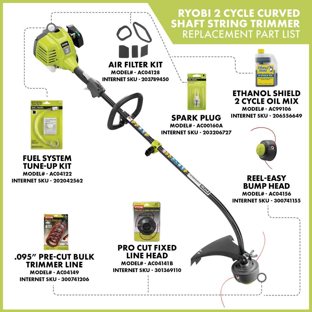Ryobi 2 cycle 18 clearance gas trimmer
