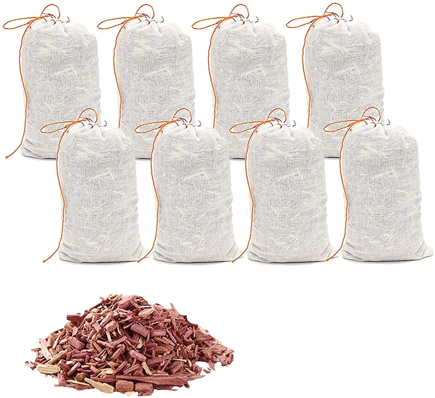 Cauff Natural Cedar Chips Sachets for Closet Shoe Moth Protection 6 pack 