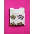 thumbnail image 3 of Pop Art Vintage Telephones Sweatshirt Women -Image by Shutterstock, Female Small, 3 of 4