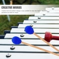 thumbnail image 2 of 1 par de mazo de marimba, cabeza de hilo, mango de arce, mazo, suministro de instrumentos de percusión, 2 of 6