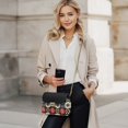thumbnail image 2 of Pzuqiu Geometric Flower Leather Crossbody Bag Minimalist Trendy Women Crossbody Bag with Chain Strap Versatile Practical Casual for Daily Life Party and Special Occasions, 2 of 7