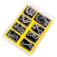 thumbnail image 2 of CNKOO 8Pcs Metal Wire Toys Set Chain Ring Link Interlock Game Intelligence Buckle Lock Toy for Kids Adults, 2 of 9