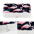 thumbnail image 4 of Flamingo Travel Jewelry Box Display Case with Removable Compartment - Portable PU Leather Organizer, 4 of 6