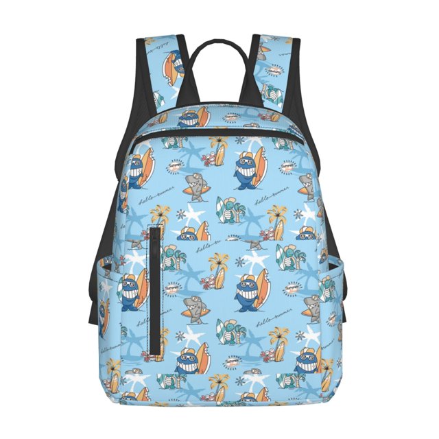 Easygdp Cute Animals Surfers para Easygdp Yak - Mochila Casual Ligera y Resistente para Viaje y Senderismo para Hombres y Mujeres