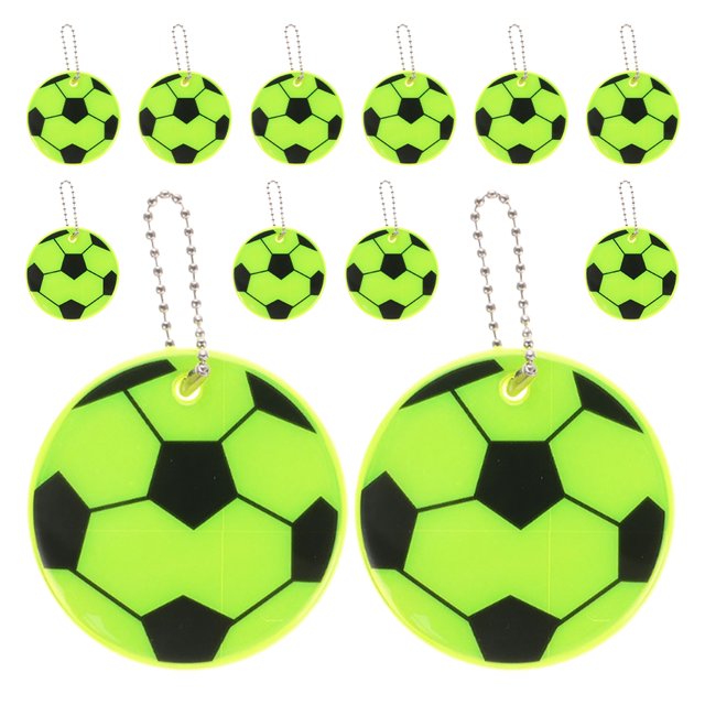 KAKOWELY 12 llaveros de fútbol, regalos para fiestas de fútbol, para niños, escuela, carnaval, recompensas, fiestas de cumpleaños con temática de fútbol, rellenos para bolsas.