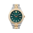 thumbnail image 2 of New Versace Hellenyium Two-Tone Steel Green Dial Men Quartz Watch VEVK00620, 2 of 6