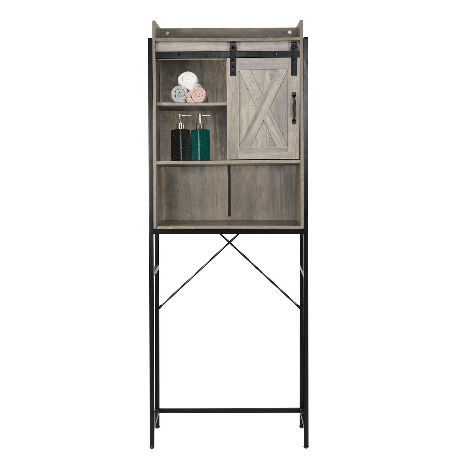 EasingRoom Bathroom Spacesaver with and Sliding Barn Door, Over