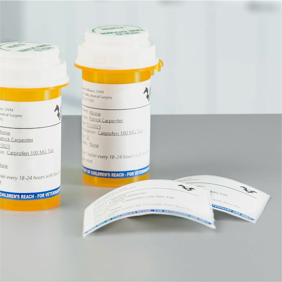 DYMO LabelWriter Veterinary Prescription Labels 2-3/4" x 2-1/8 " 400 Labels/Roll 6 Rolls/Box