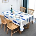 thumbnail image 3 of Fall Sunflower Vinyl Tablecloth Rectangle Plastic PVC Oilcloth Tablecloths Wipeable Table Cloth Cover for Foot Folding Tables Kitchen Dining Room Table Crafting x, 3 of 7