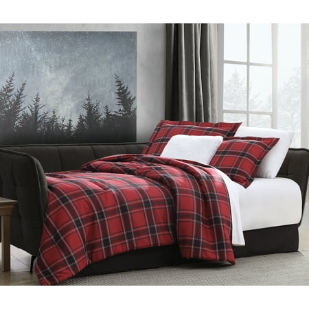 Mainstays Murphy Plaid Printed 5 Piece Daybed Comforter Bedding