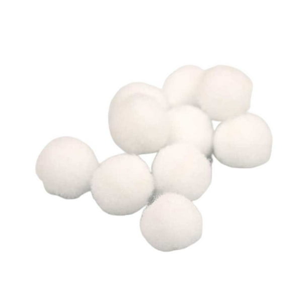 Bola de pelo de 200 piezas, bolsa para hacer joyas, bolas decorativas para zapatos, decoración colgante artesanal, colgante hecho a mano, 1cm Ropa, zapatos y accesorios Miscelánea Blanco Guardurnaity AP015632-05