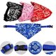 thumbnail image 3 of 4 Piezas de Pañuelos para Perros, Bufanda Ajustable Triangular, Collar de Pañuelo y Babero para Mascotas, Adecuado para Perros Grandes, Medianos y Pequeños (Roja, Azul, Negro, Rosa, Talla L), 3 of 6