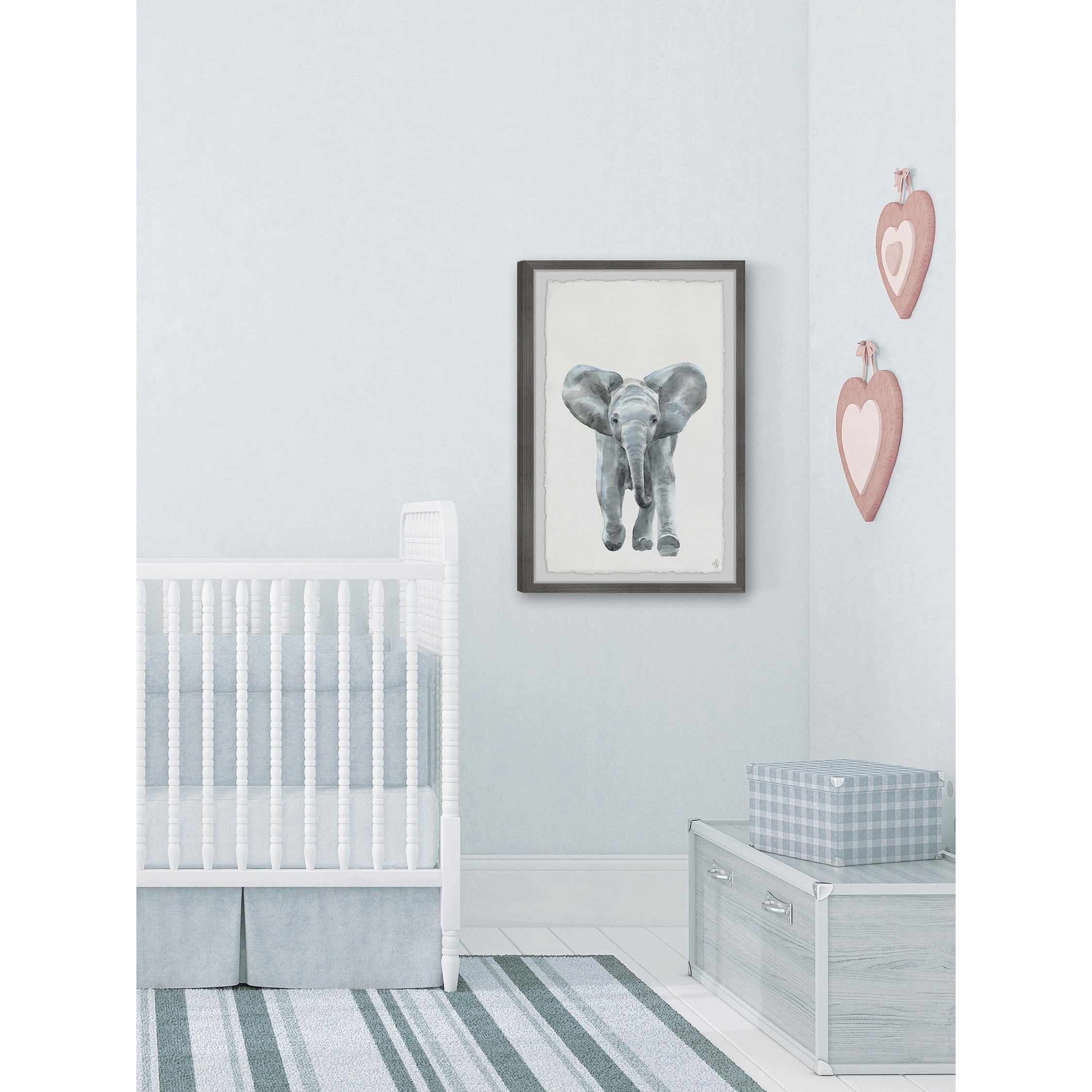 Marmont Hill Here Goes the Elephant Framed Wall Art