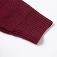thumbnail image 7 of Donemore Men's Fleece-Lined Thickened Striped Elastic Knit Sweater Hooded Cardigan Jacket with Pockets & Drawstrings, 7 of 7