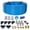 Blue + 1/2" (OD) / 3/8" (ID) x 100-Feet, variant on 【LuckyNote】1/2 Inch OD×60 Feet PU Air Tube Kit,Garage Air Compressor Accessories Kit,Industrial Type Quick Connect Coupler and Plug,Blue Tubing